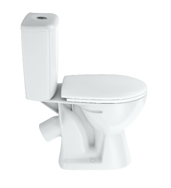 Унитаз "НЕО", белый, 2кноп.,косой вып.,нижн.подв., сиденье полипропилен, микролифт