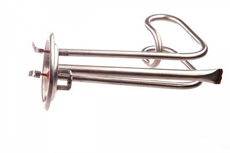 Нагревательный элемент (ТЭН) 1,5 кВт, нерж., под анод М6 (форма - углом)