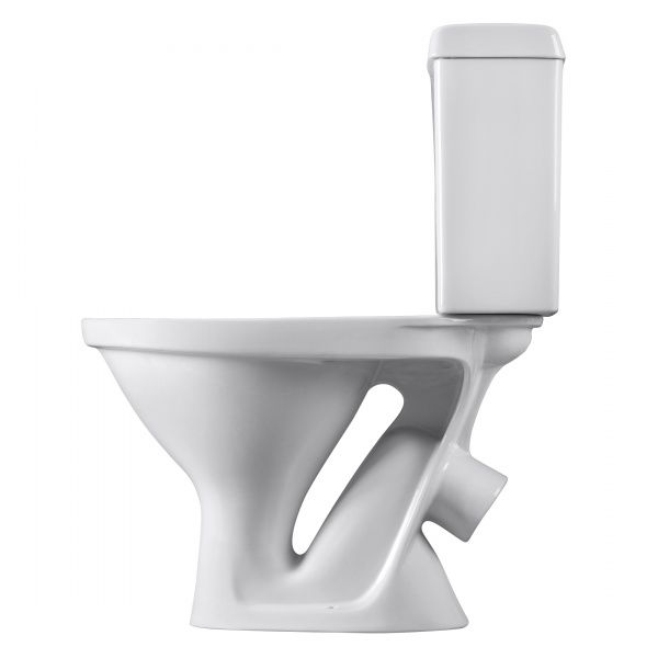 Унитаз "Форвард" белый, 1 кн.арм., косой выпуск, нижн.подв., сид.полипр.