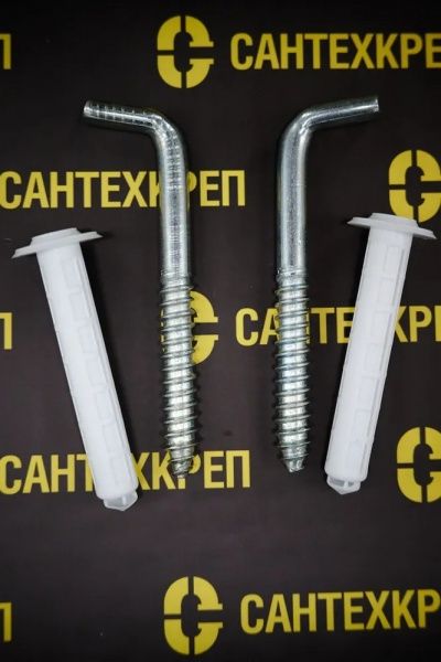 Набор крепежа водонагревателя к стене (костыль 10*100 с дюбелем, комплект 2 шт.)