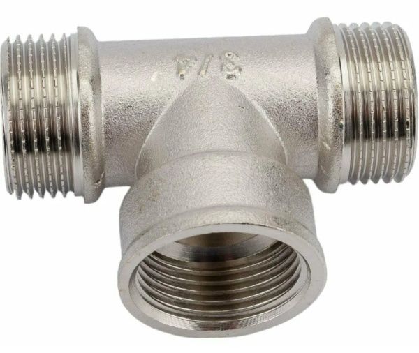 Тройник никелированный Ду 15 (р/м/р)