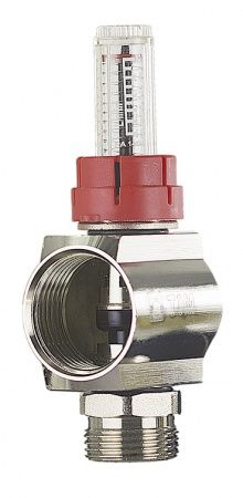 Расходомер для коллекторной группы, 1/2"  - 3/4" НР "Евроконус" (с уплотнительным кольцом)