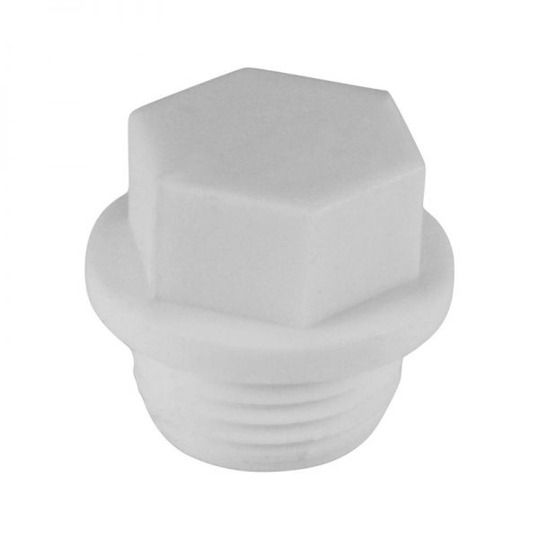Заглушка резьбовая PPRC НР 1" (БЕЛЫЙ) Valfex (120/480)