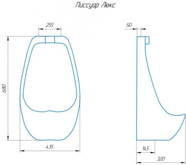 Писсуар "Люкс" настенный