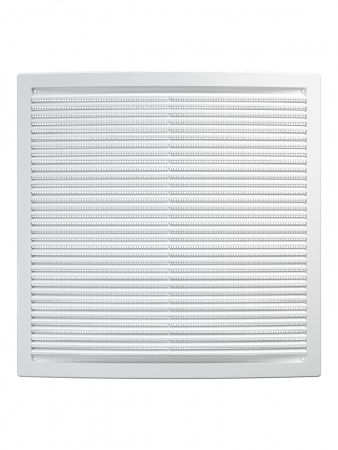 Решетка пластиковая 340х340, белая, сетка