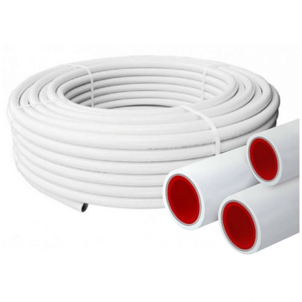 Труба металлополимерная LD FORS PE-Х+Al+РР 20х2.0 Ру-10 атм, УНИВЕРСАЛЬНАЯ, белая (100м)