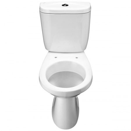 Унитаз Анимо с бачком, белый, 1 кн.арм., косой выпуск, нижн.подв., сиденье полипропилен