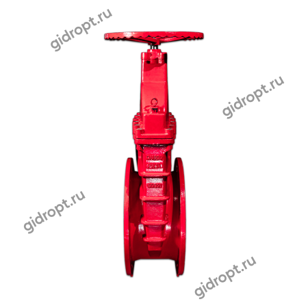 Задвижка 30ч39р Ду 600 Ру16   Tmax-150 оС (ТЯЖЕЛАЯ, ЛАТУННАЯ гайка на клине)  КРАСНАЯ