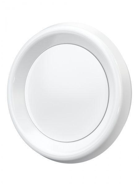 Анемостат пластиковый 150, Dн-202мм, белый, со стопорным кольцом