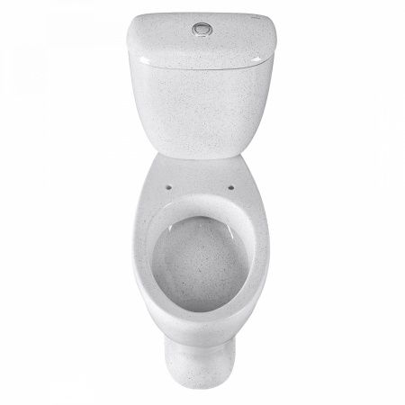 Унитаз "Воротынский" АНТИВСП., бел.крап, 1 кн.арм., косой выпуск, нижн.подв., сид.полипр.
