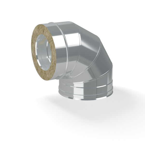 Сэндвич-отвод 90° Ф150 мм(430/0,5)х210мм(430/0,5)