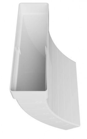 Соединительное УНИВЕРСАЛЬНОЕ колено прямоугольное вертикальное 60*204 мм. пластиковое, белое