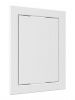 Дверца пластиковая АБС 168х218 (146х196) белая с фланцем