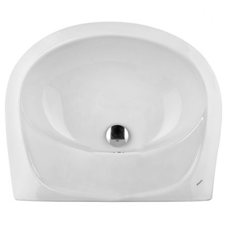 Умывальник "Бриз-40" с переливом, без комплекта, без отверстия, белый