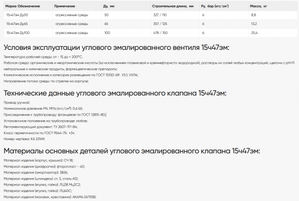 Вентиль 15ч47эм1 (КА 23149) Ду 50 (угловой, нижнего спуска)