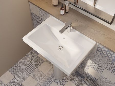 Пьедестал к умывальнику "Визит", "Прайм" белый