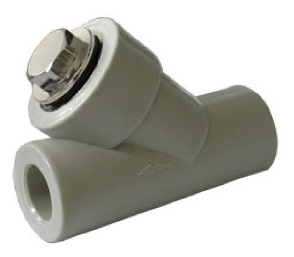 Фильтр сетчатый 25   (серый) FD  (10/60)