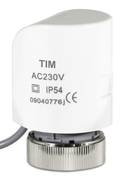 Сервопривод термостатический, НО - нормально открытый, 230V, присоединение M30x1.5,   TIM