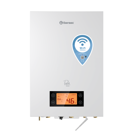 Котел электрический TESLA 12-24 WI-FI (Double) (двухконтурный, 24 кВт, 380В, насос, р/бак, ЖК диспл)