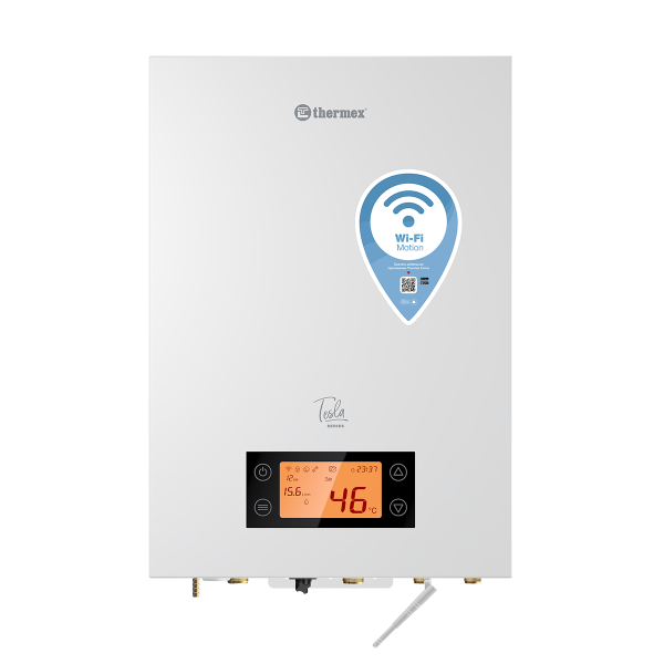 Котел электрический TESLA 12-24 WI-FI (Double) (двухконтурный, 24 кВт, 380В, насос, р/бак, ЖК диспл)