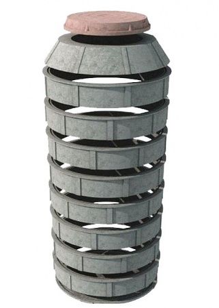 Полимерпесчаный конус колодца П15 1060/140