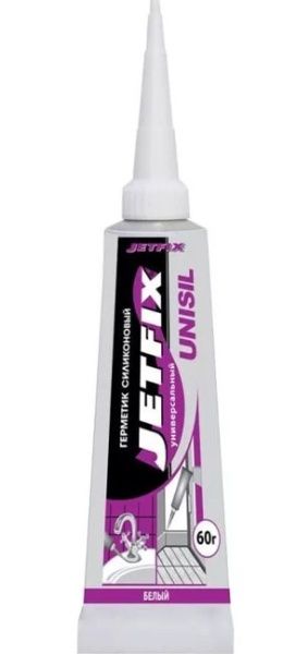 Герметик "JETFIX"  силиконовый 60 мл. (прозр.)