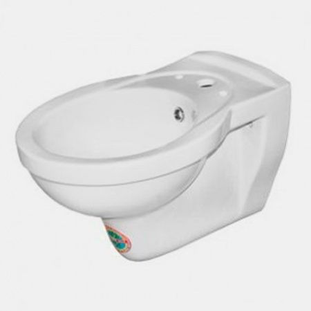 Биде подвесное "Консул" белое, перелив, 1 отверстие под смеситель, без обвязки