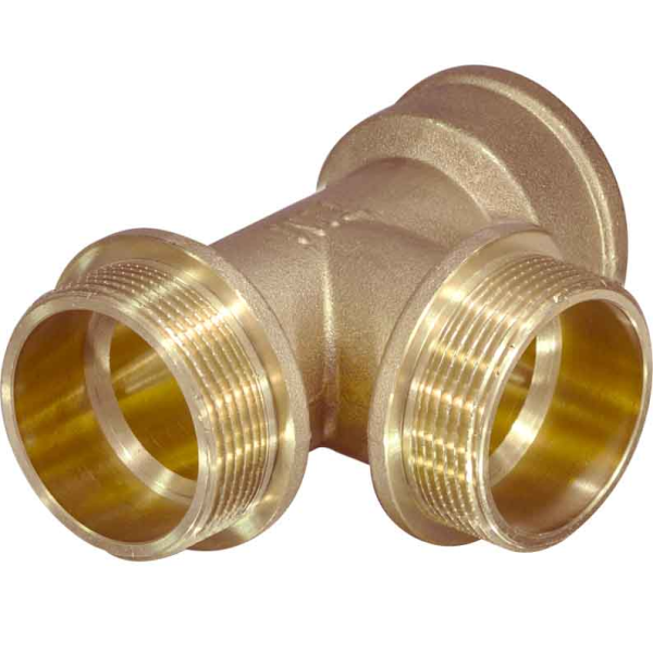 Тройник латунный Ду 15 (м/р/р)