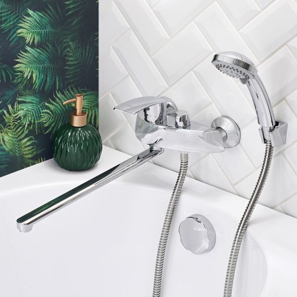 Смеситель BOOU для ван. однор., B8213-46F длин. изл.