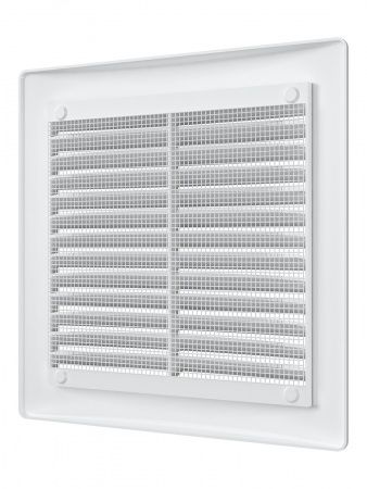 Решетка пластиковая 200х200, белая, сетка