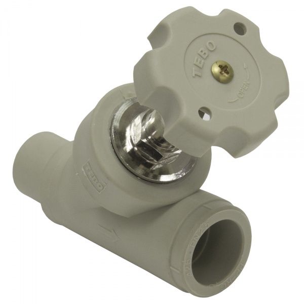 Вентиль ручной балансировочный PPRC 25 (сер.) Тebo (5/30)