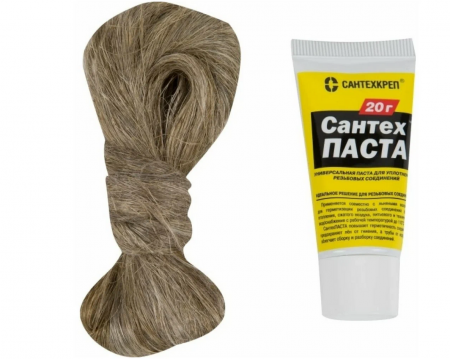 Комплект САНТЕХПАСТА (паста 20 гр. + лён 14 г.) вода, отопление