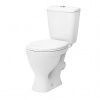 Унитаз "Эталон (эконом)", белый, 1 кн.арм., косой выпуск, нижн.подв., сид.полипр.