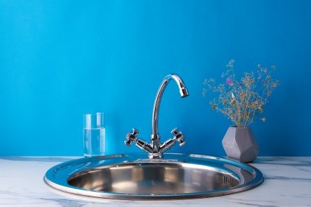 Смеситель BOOU для кух. двур.,высок.изл. BA5333-8F-B723