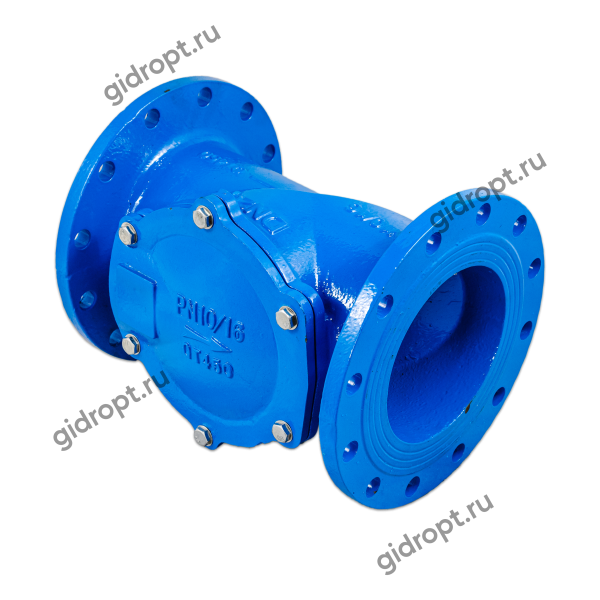 Клапан поворотный 19ч16р Ду 250,  Ру 16 (фланцевый)