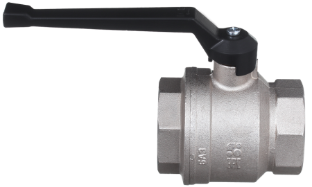 Кран никелированный 11б27п1 Ду 40 муфта/муфта "рычаг"   (серия - ГОСТ)