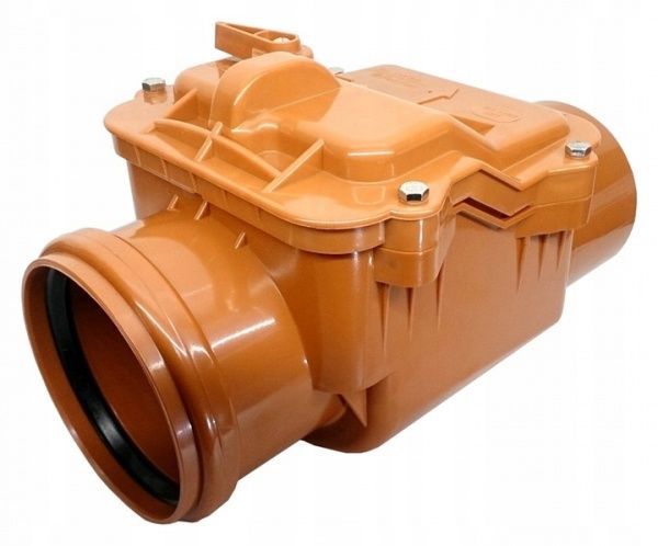 Клапан обратный РР канализационный 110 (оранж.)