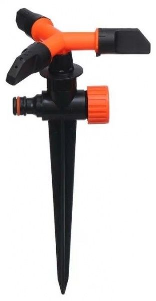 Разбрызгиватель (ороситель) 3-х рожковый вращающийся на ножке пластиковый, AP 3024