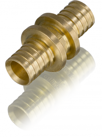 Муфта соединительная 16х2.2-16х2.2 (латунь, аксиальная)