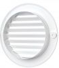 Решетка пластиковая D-100/136 круглая,  белая с фланцем