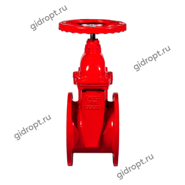 Задвижка 30ч39р Ду 200  Ру10   Tmax-120 оС (ТЯЖЕЛАЯ, ЛАТУННАЯ гайка на клине)  КРАСНАЯ