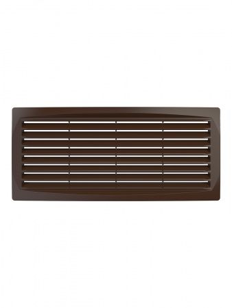 Решетка пластиковая 300х135, коричневая