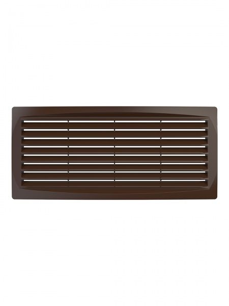 Решетка пластиковая 300х135, коричневая
