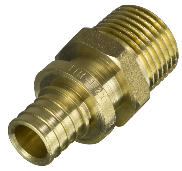 Муфта переходная 16х2.2-НР1/2" (латунь, аксиальная)