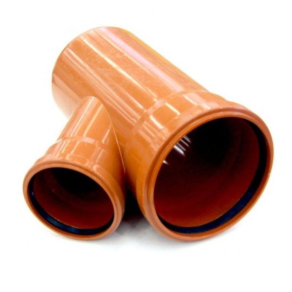 Тройник РР канализационный 250х160 (45") (оранж.)