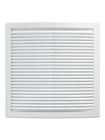 Решетка пластиковая 250х250, белая, сетка