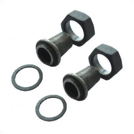 Присоединители к счетчику газа Ду 20 - Накидная гайка Ду 32 / патрубок под приварку 26,9мм (компл)