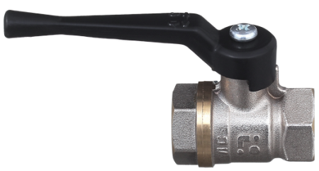 Кран никелированный 11б27п1 Ду 15 муфта/муфта "рычаг"   (серия - ГОСТ)