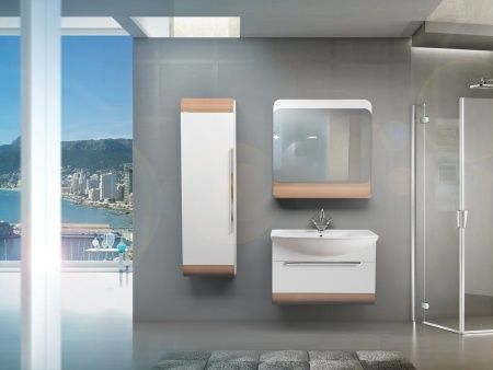 Умывальник мебельный "Стиль-850" с переливом, без комплекта, 1 отверстие, белый