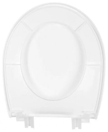 Сиденье белое, ширина 374мм, длина 442-475мм, крепление 160мм (без резиновых амортизаторов)